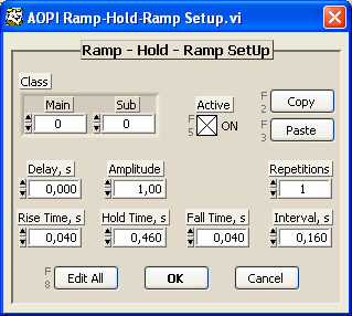 AOPI Ramp-Hold-Ramp SetUp