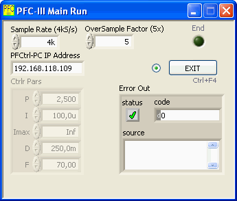 PFC-III Main Run